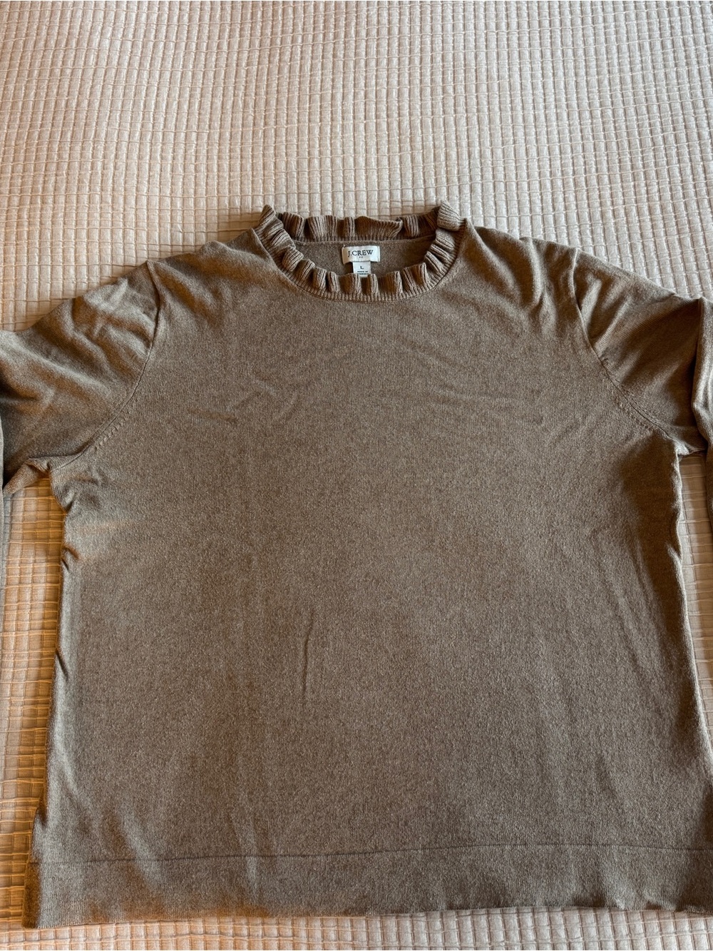 J. Crew Men’s Taupe Brown Crewneck Sweater